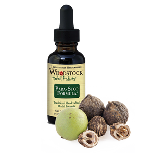 A bottle of Woodstock Herbal Products Para-Stop Formula