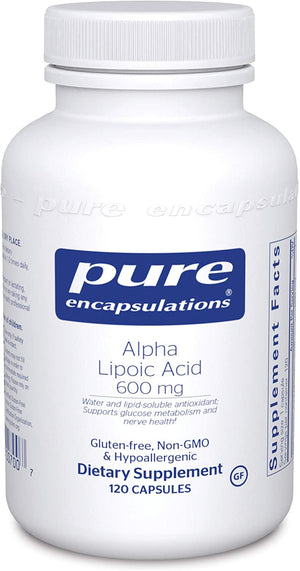 Alpha Lipoic Acid 600 mg - Pure Encapsulations - 120 capsules