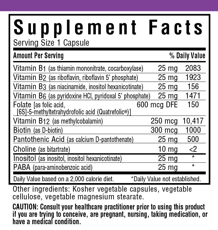 A bottle of Bluebonnet CellularActive® Coenzyme B-Complex