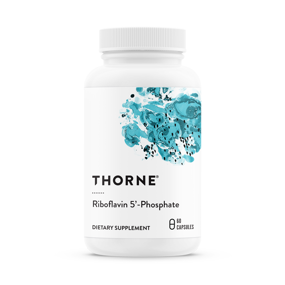 A bottle of Thorne Riboflavin 5'-Phosphate