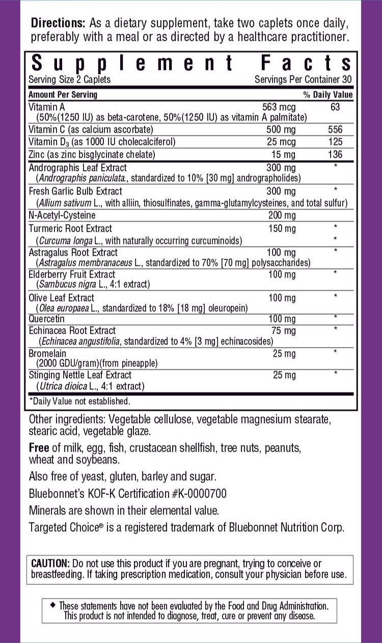 A bottle of Bluebonnet Targeted Choice® Wellness Support