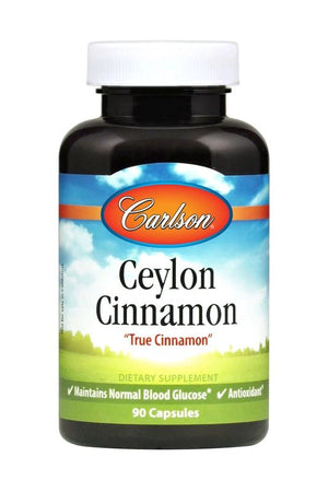 A bottle of Carlson Ceylon Cinnamon