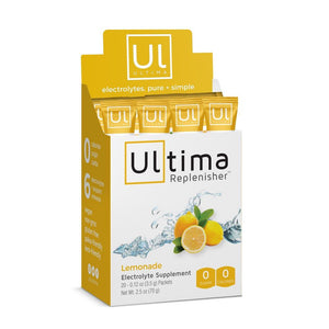 A package of Ultima Replenisher - Lemonade