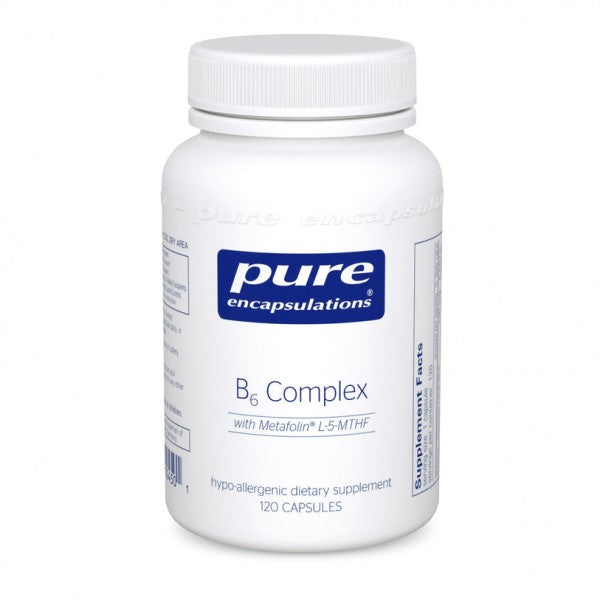 A bottle of Pure B6 Complex