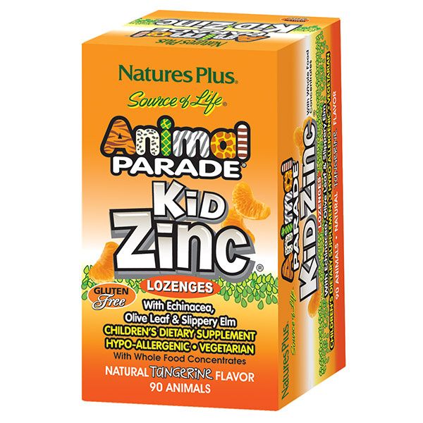 The package for Nature's Plus Animal Parade® KidZinc® Lozenges - Tangerine Flavor