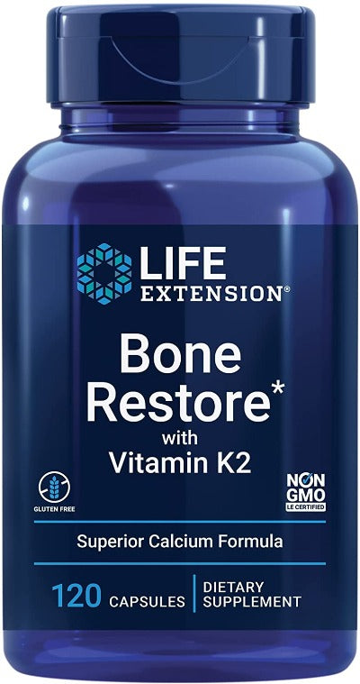 Bone Restore with Vitamin K2 - Life Extension - 120 capsules