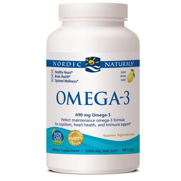 A bottle of Nordic Naturals Omega-3