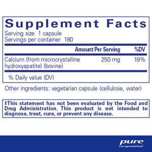 Calcium MCHA - Pure Encapsulations - 180 capsules