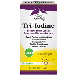 A package of Terry Naturally Tri-Iodine® 12.5 mg