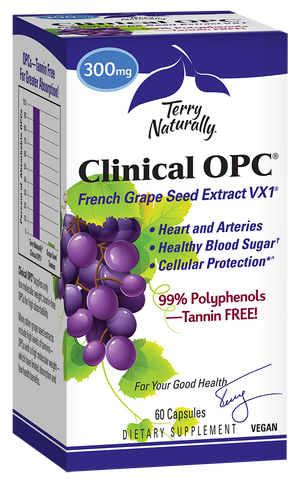 A package of Terry Naturally Clinical OPC® 300 mg
