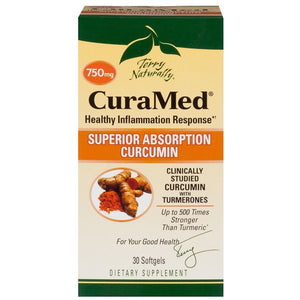 A package of Terry Naturally CuraMed® 750 mg
