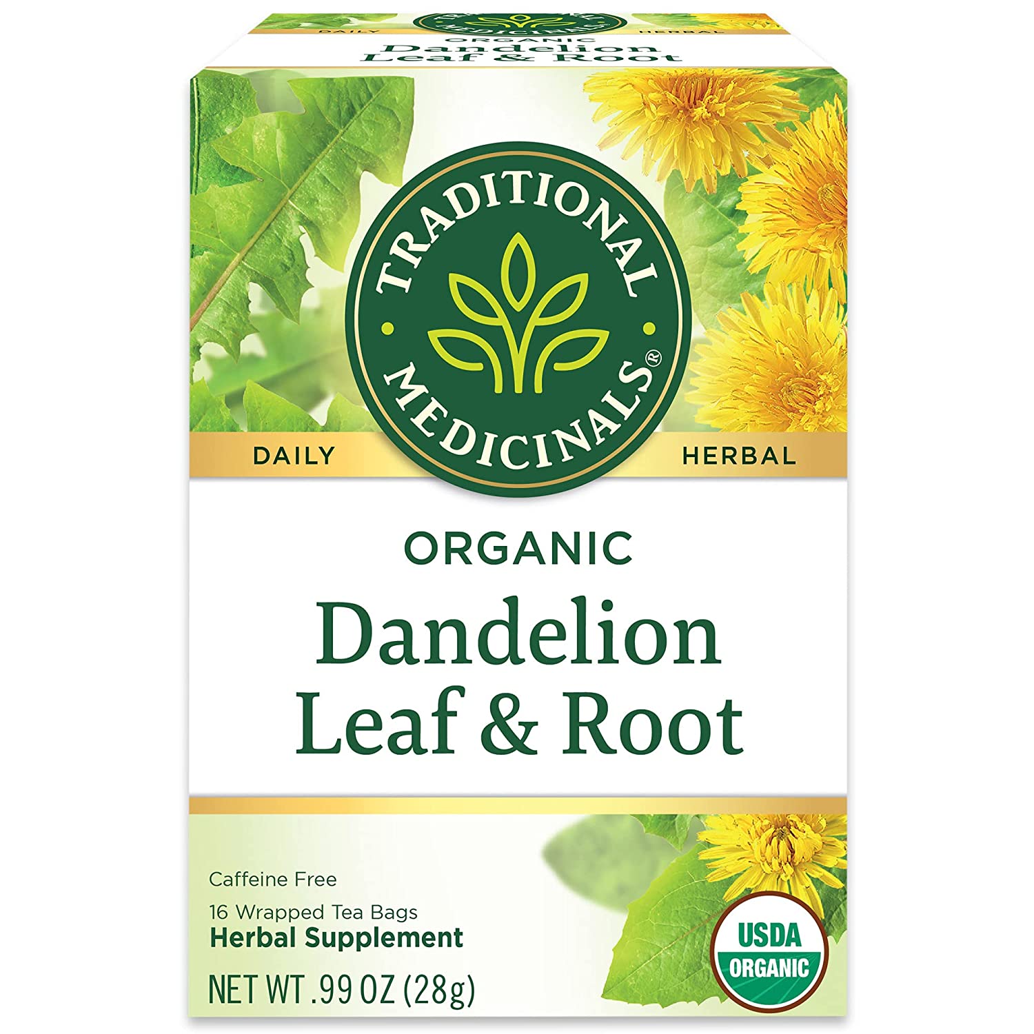 Traditional Medicinals Dandelion Leaf & Root Tea 16 bags
