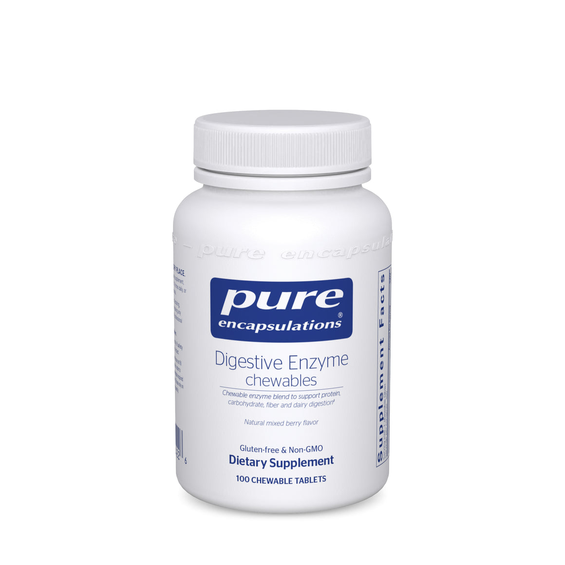 Digestive Enzyme chewables Pure Encapsulations - 100 chewable tablets