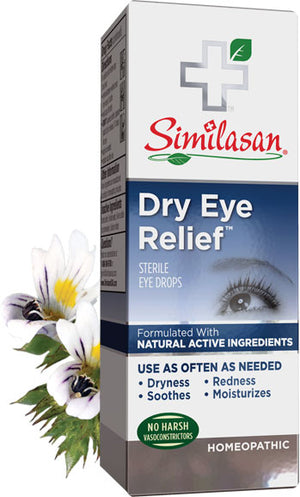 A package of Similasan Dry Eye Relief Drops