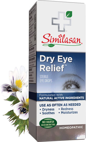 A package of Similasan Dry Eye Relief Drops