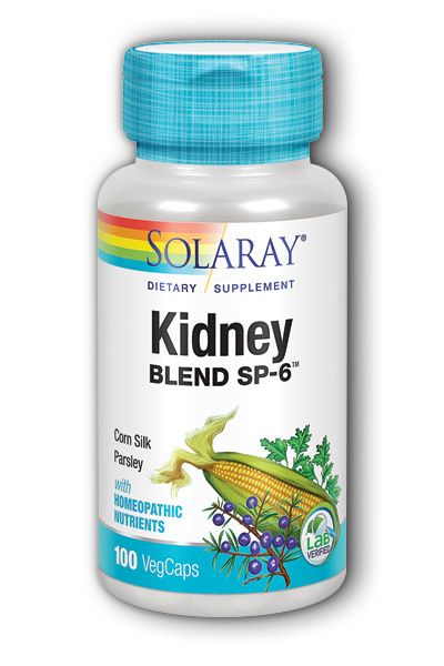 A bottle of Solaray Kidney Blend SP-6