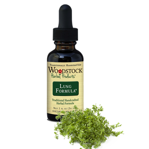 A bottle of Woodstock Herbal Products Lung Formula