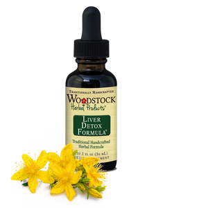 A bottle of Woodstock Herbal Products Liver Detox Formula