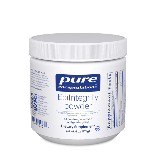 A jar of Pure EpiIntegrity powder