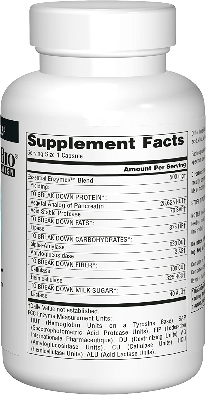 Daily Essential Enzymes - Source Naturals - 240 capsules