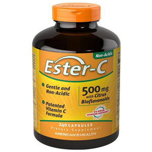 A bottle of American Health Ester-C® 500 mg