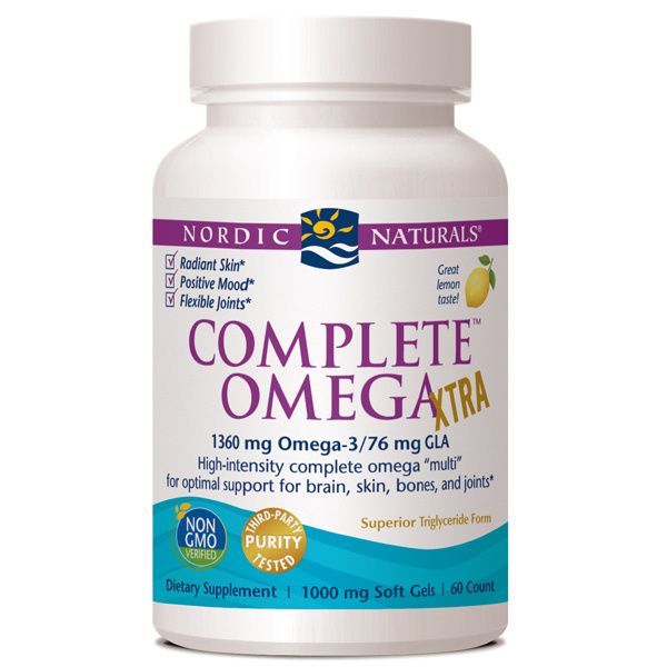 A bottle of Nordic Naturals Complete Omega Xtra