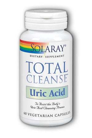 A bottle of Solaray Total Cleanse Uric Acid