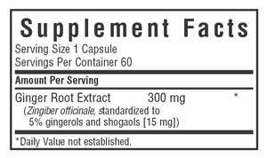 Ginger Root Extract - Bluebonnet Nutrition - 60 capsules
