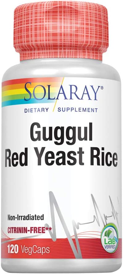 Guggul Red Yeast Rice - Solaray - 120 capsules