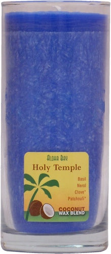 Candle Coconut Jar Holy Temple Royal Blue - Aloha Bay