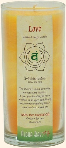 Candle Chakra Energy Jar Love Orange - Aloha Bay