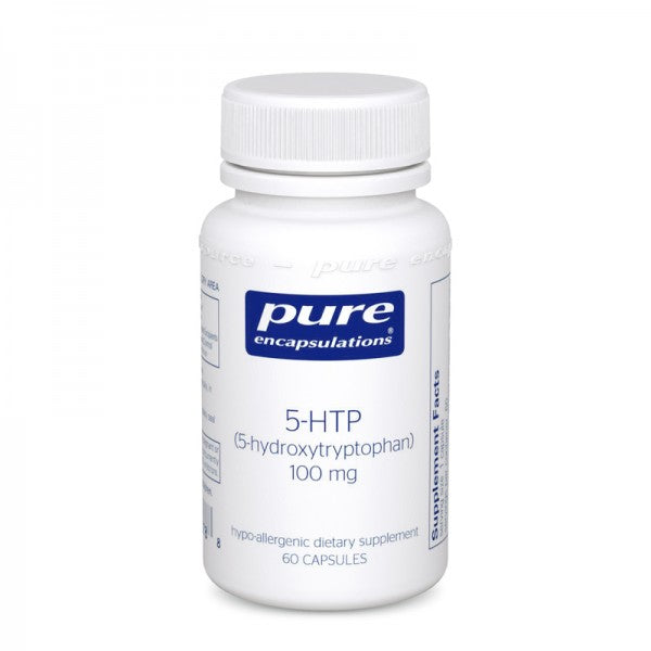 A white pill bottle with a white and blue label that reads Pure