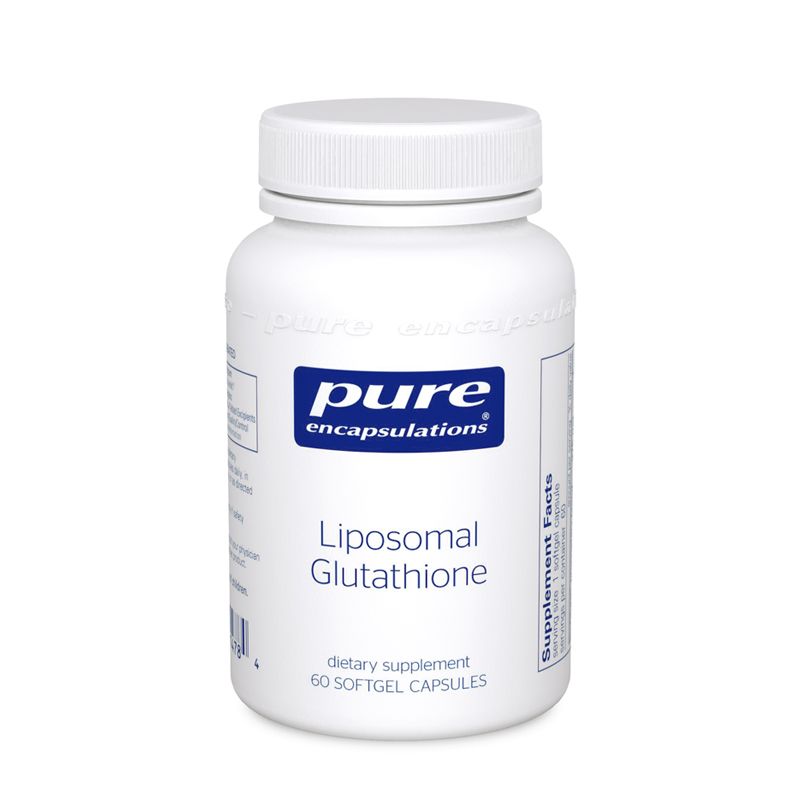 A bottle of Liposomal Glutathione Pure Encapsulations