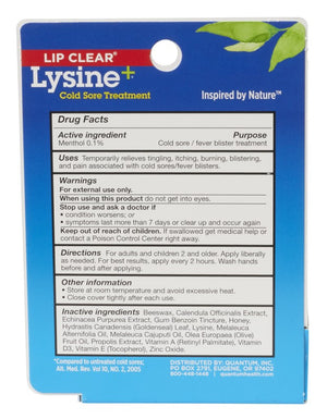 Lip Clear® Lysine+® Ointment - Quantum Health - 7g