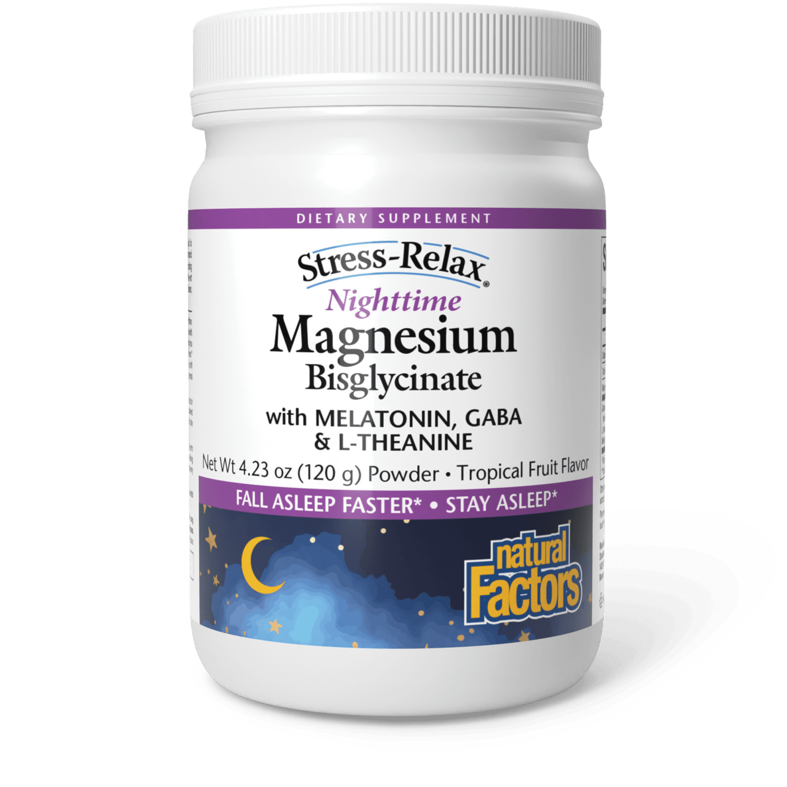 Stress-Relax Nighttime Magnesium Bisglycinate - Natural Factors