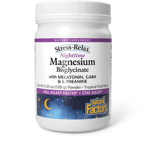 Stress-Relax Nighttime Magnesium Bisglycinate - Natural Factors