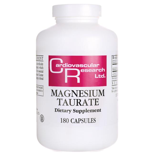 A bottle of Ecological Formulas Magnesium Taurate 125 mg
