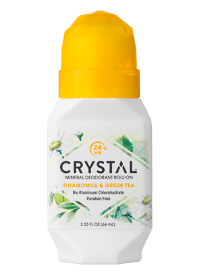 Crystal Mineral Deodorant Roll On Chamomile & Green Tea