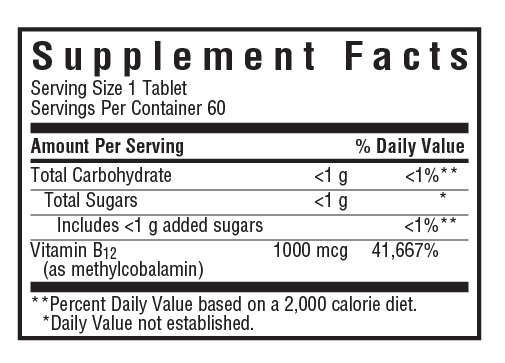 Earthsweet® Chewables  Methylcobalamin B12 1000 mcg - Bluebonnet
