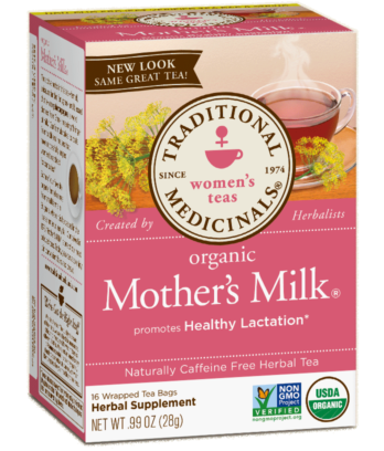 A box of Traditional Medicinals Organic Mother's Milk Tea