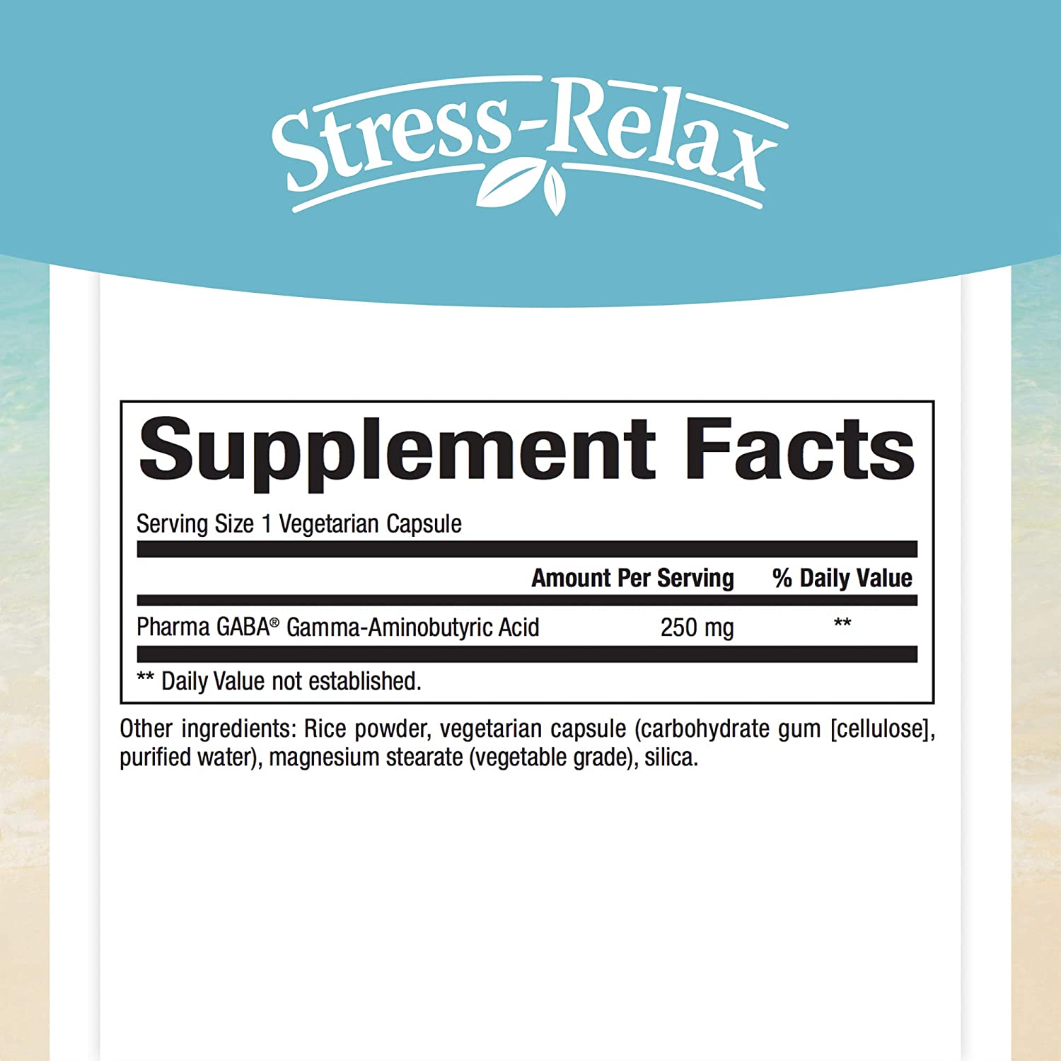 Stress-Relax Pharma GABA 250 mg - Natural Factors - 60 capsules