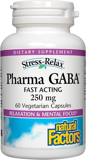 Stress-Relax Pharma GABA 250 mg - Natural Factors - 60 capsules