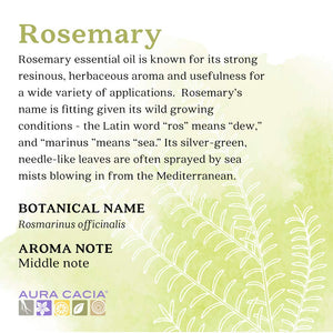 Essential Oil Rosemary 2 fl oz - Aura Cacia