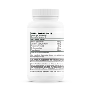 Supplement Facts for Thorne Bio-Gest®