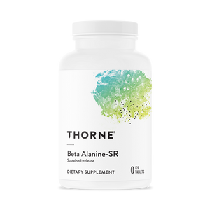 A bottle of Thorne Beta Alanine-SR