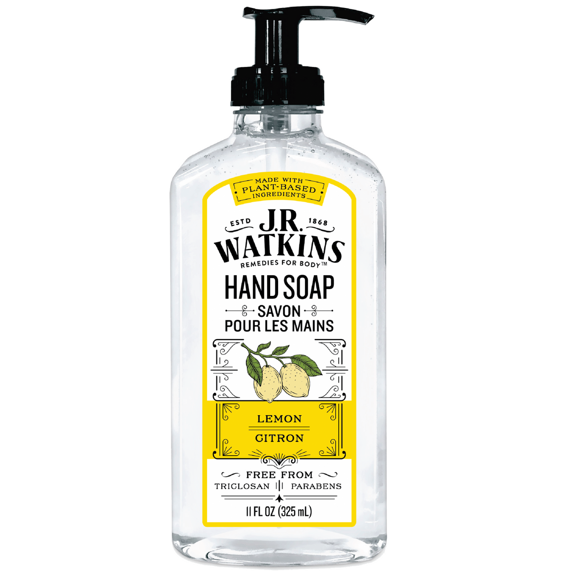 Lemon Hand Soap - J.R. Watkins - 11 fl oz 