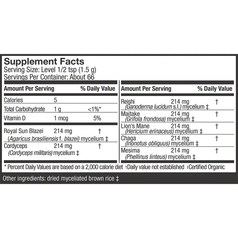 A jar of Host Defense Stamets 7® Powder
