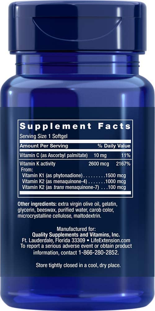 Super K - Life Extension - 90 softgels