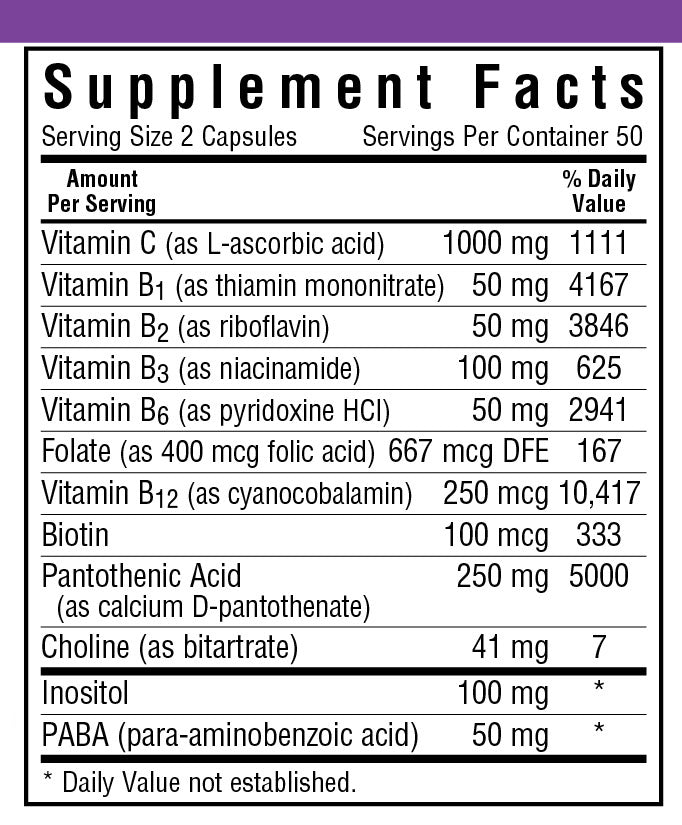 A bottle of Bluebonnet Stress B-Complex