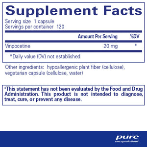 Vinpocetine - Pure Encapsulations - 120 capsules
